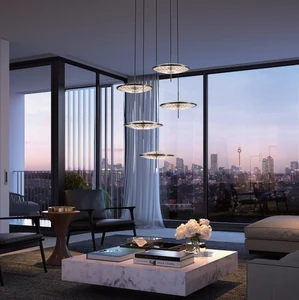 ECOJAS Decorative New Modern Design Ilumiinacion for Studio Design Villa Hotel Indoor Chandelier Lighting