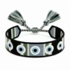 Bracciale Intrecciato Occhio Blu Green-Evil-01