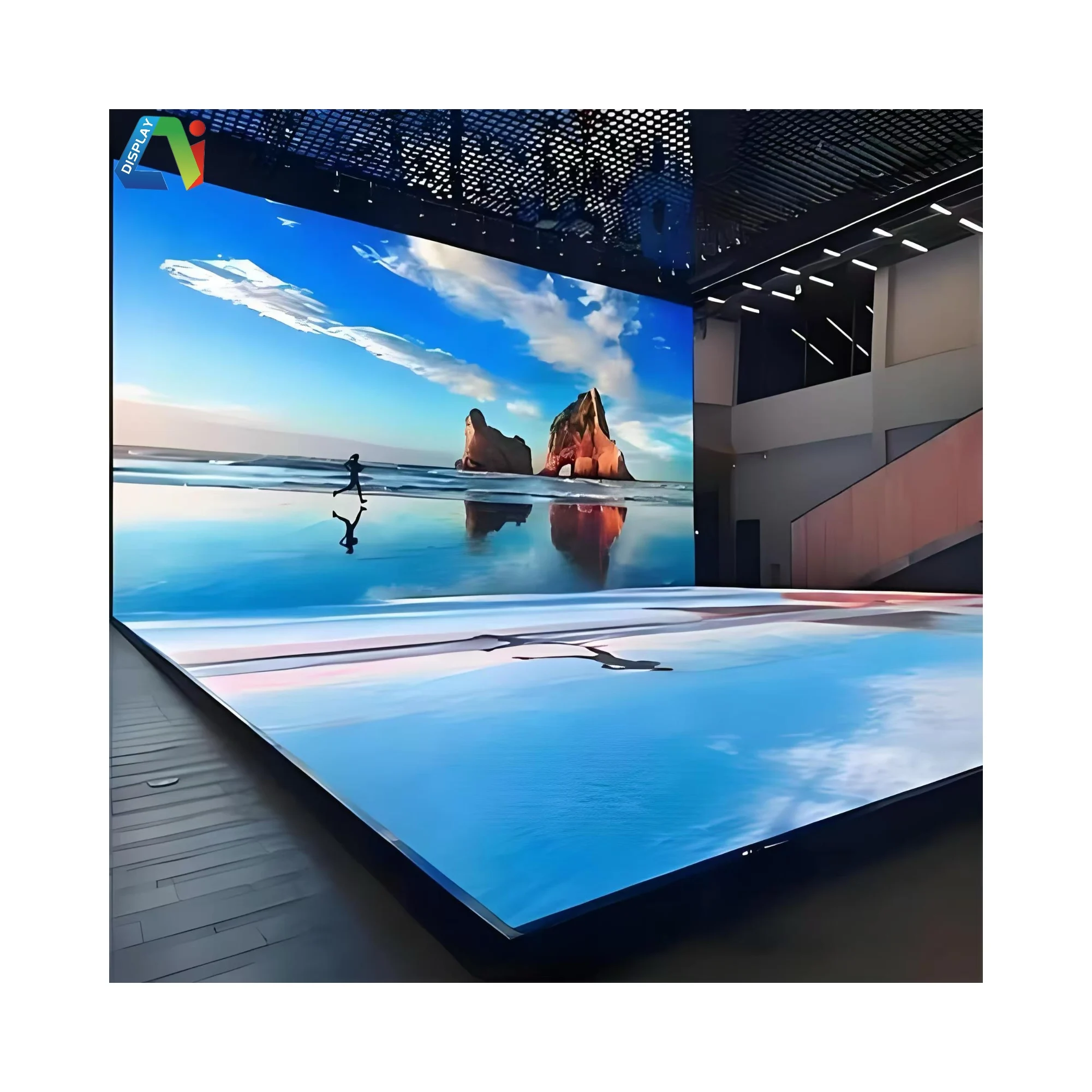 Control System Hot Sale P3.91 LED Video Wall Dance Smart Floor Tile Display Screen 3D Dance Floor DJ Booth Standing Led Display