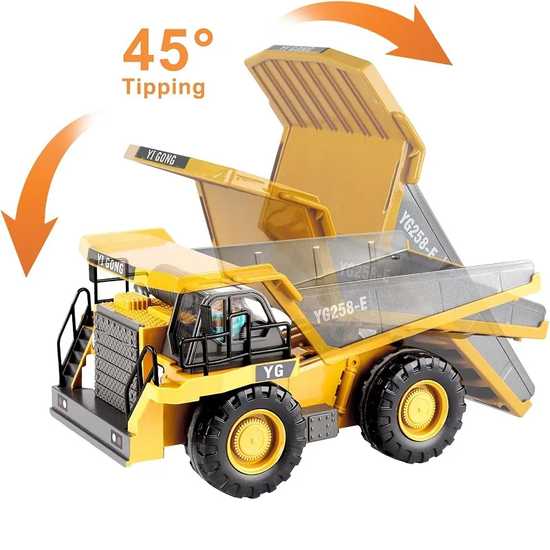 Remote Control Dump Truck Toys for Boys 4-7 - RC Cars