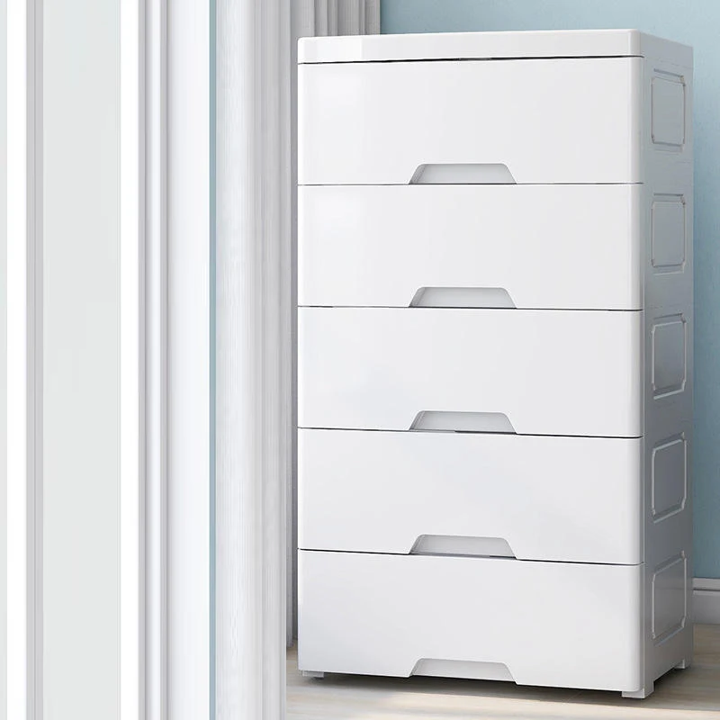 4 Tier Foldable Plastic Storage Drawer Cabinet Colorful Bedroom Household with Pull-out Drawers for Clothing Organization manufacture