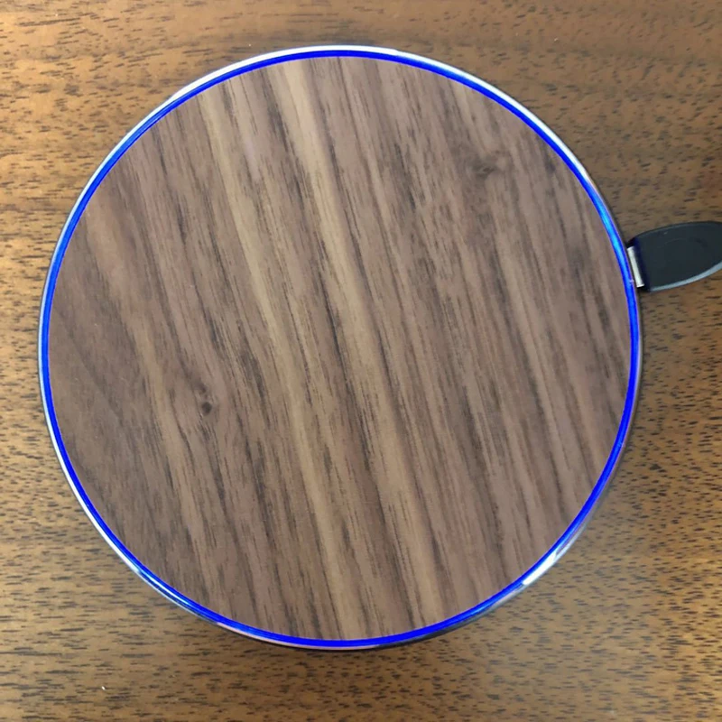 Горячая Распродажа продукции под заказ Qi деревянное бамбуковое Беспроводное зарядное устройство Быстрая Беспроводная зарядка для мобильного