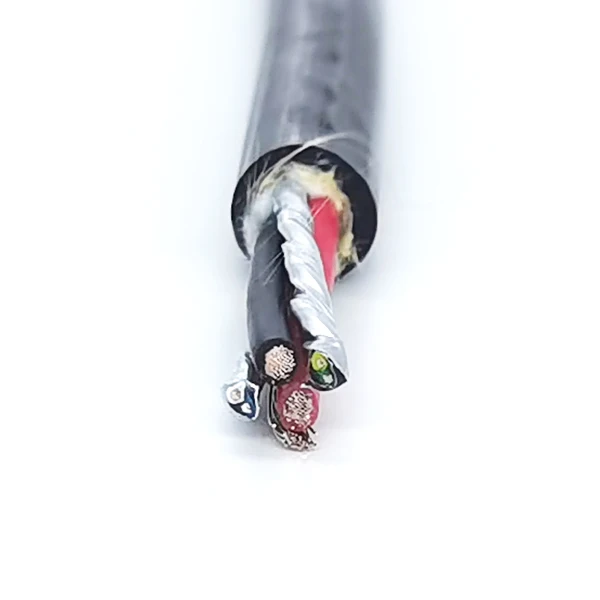 Y-Kevlar Reinforced PUR Power Hybrid Cable with 2 Pairs Shielded Signal Wire for RS485