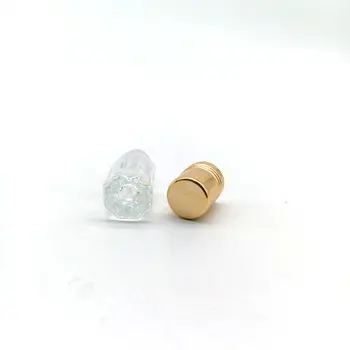 3ml八角形8面香水ガラスローラーボトルカラフルなアルミ