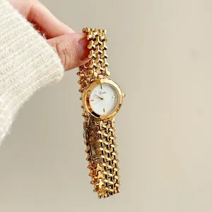 High Quality Scotti 9727 Women's Watch Stainless Steel Round Small Watch Business Style Luxury Quartz Watch for Lady