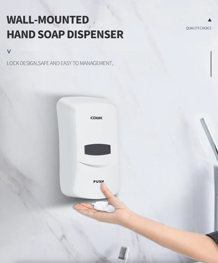 Cdwk Abs 600ml Multifunctional Toilet Urinal Hand Sanitizer Dispenser