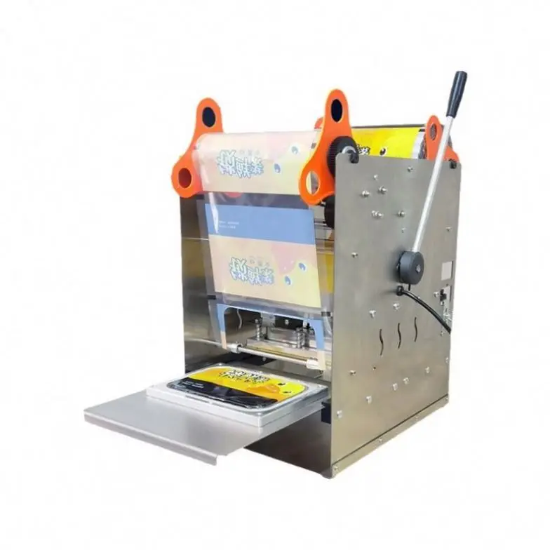 TEBAK Factory Price Festive Food Sealing Machine Nitrogen-filled Lunch Box Baler Fresh-keeping Box Plastic Bowl Sealing Machine