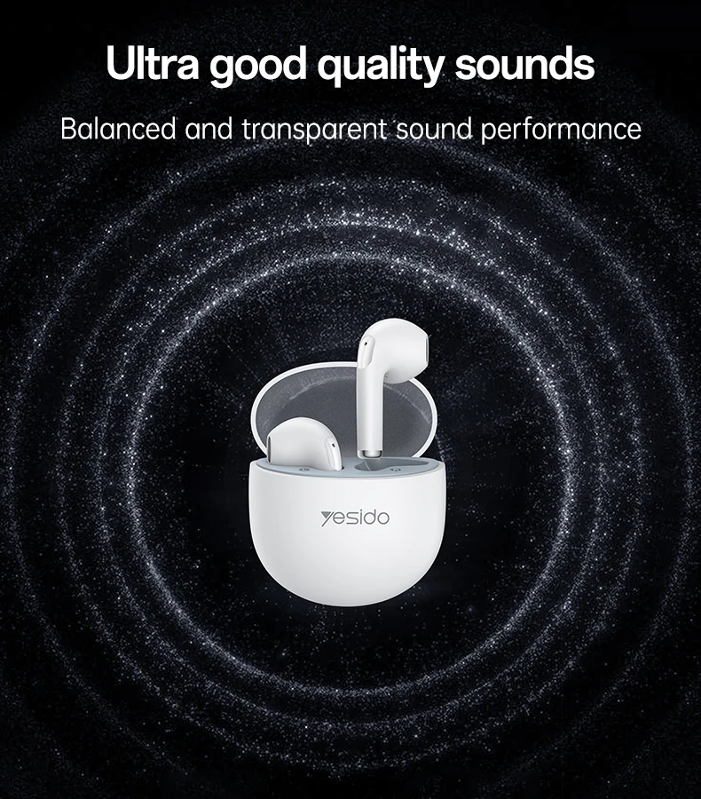 Yesido BT5.3 Wireless Headphone Ultra Good Quality Sound In-ear TWS Wireless Earphone TWS35