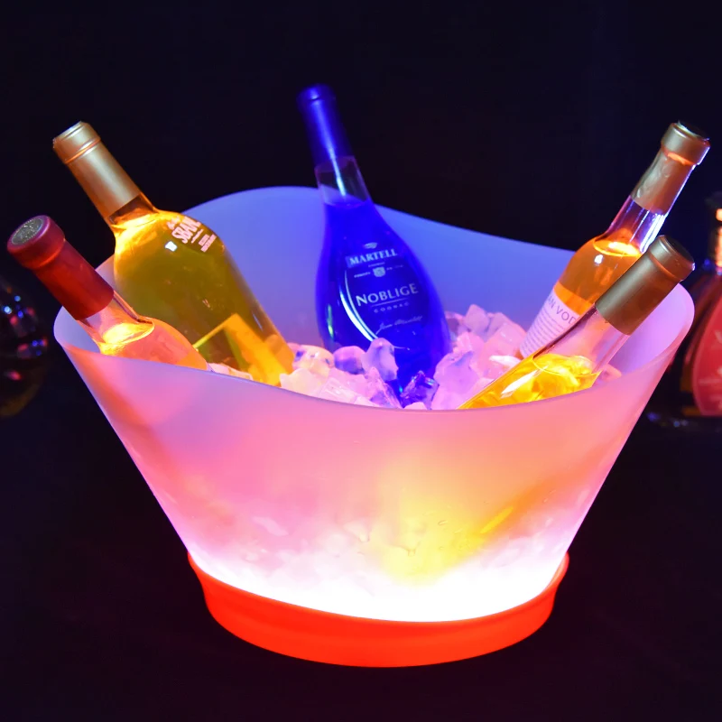 Rechargeable LED Bottle Ice Bucket