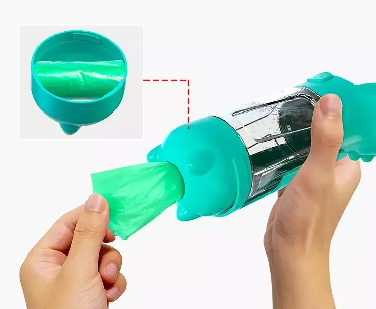 Заводские товары для домашних животных портативная многофункциональная переработанная бутылка воды и еды щенков пластиковая 3 в 1 устойчивая маска аксессуары