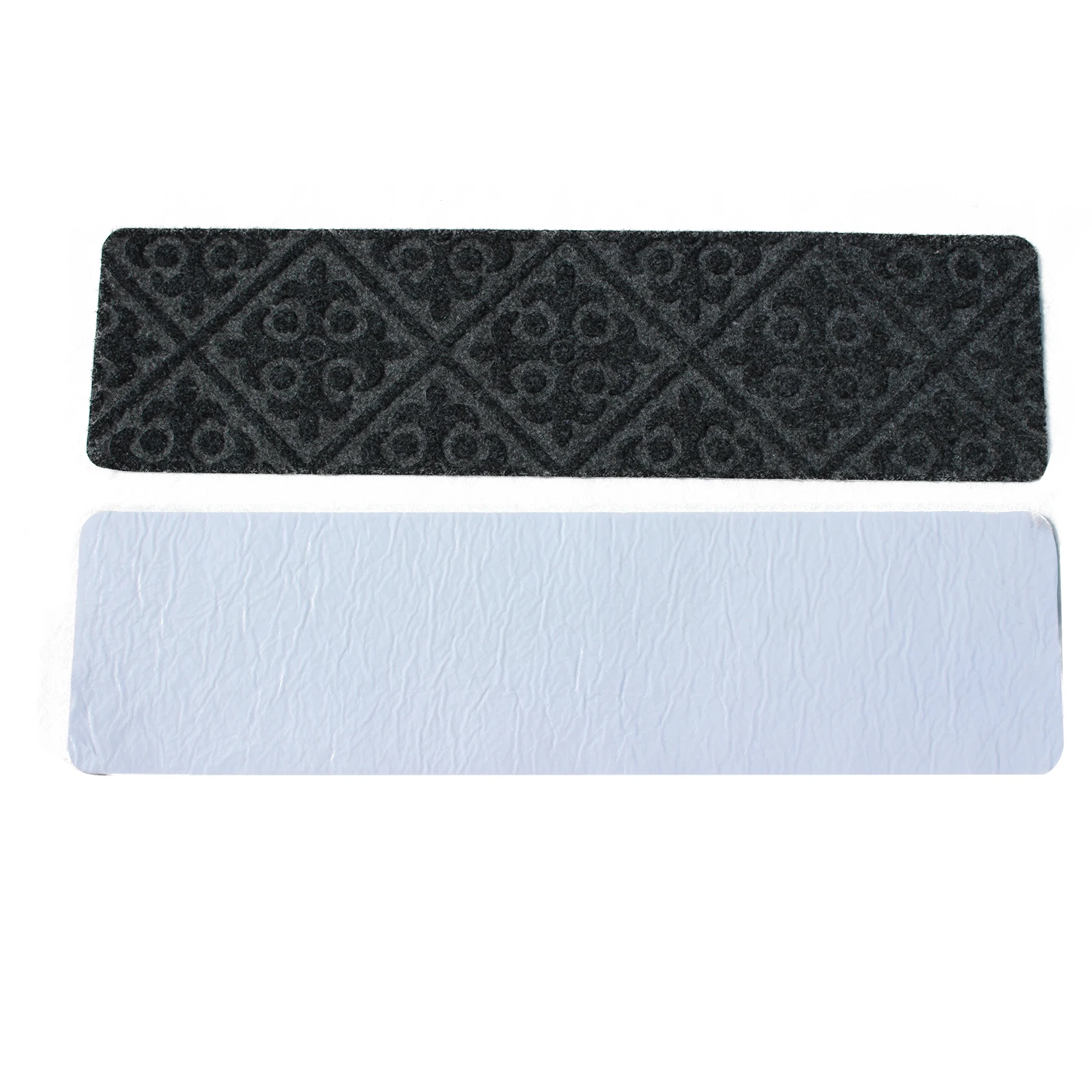 Durable Using Low Price  TPR Backing Polyester Non-Slip Staircase Step Tread Carpet Stair Treads Mats