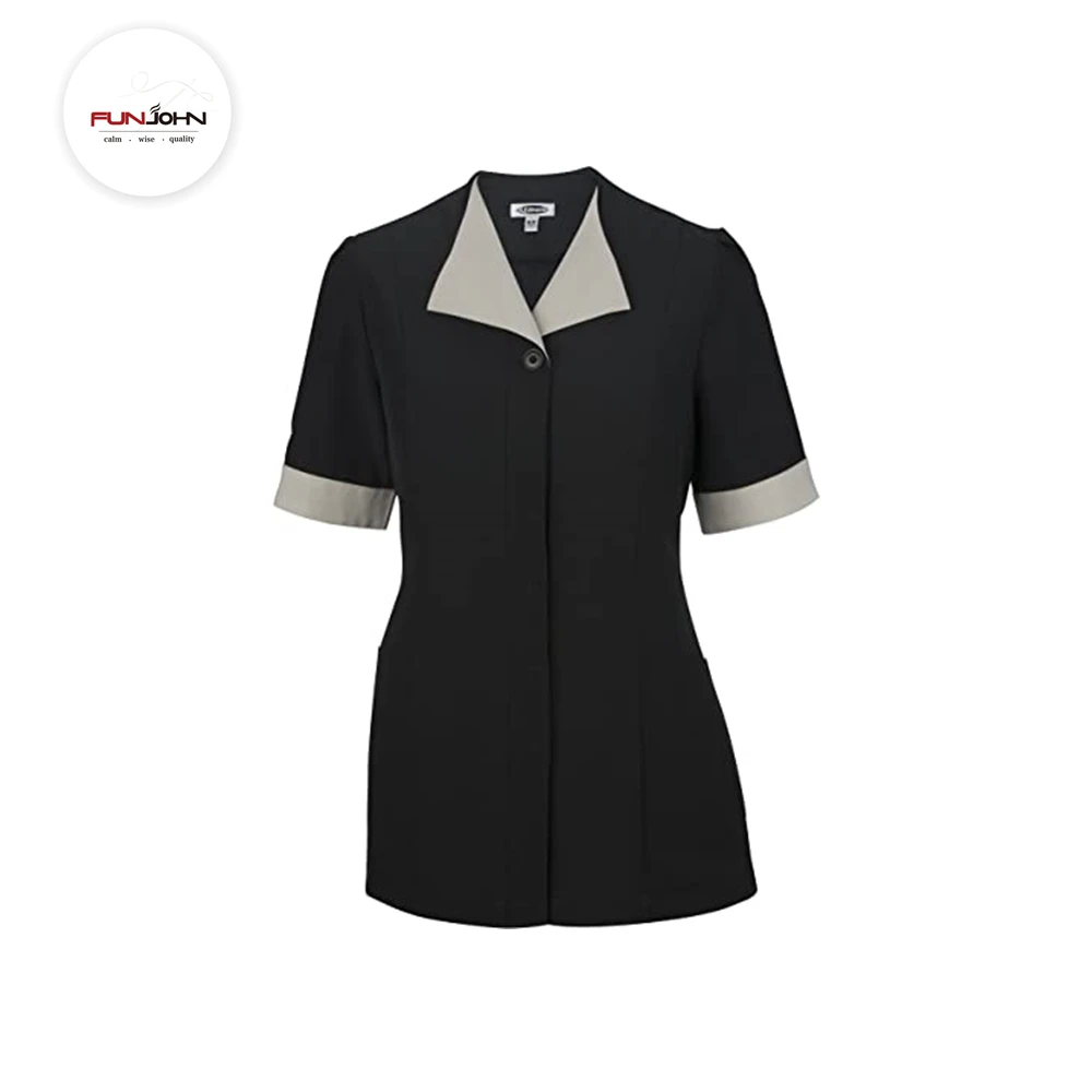 Fun John Apparel Custom Hotel Uniforms Women's Premier Hotel Ladies Housekeeping Tunic