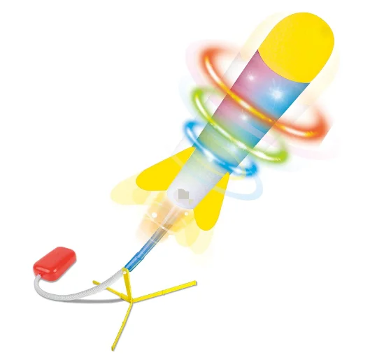 Toy Rocket Launcher LED  Jump Rocket Set Play Rocket Soars up to 100 Feet + - Missile Launcher