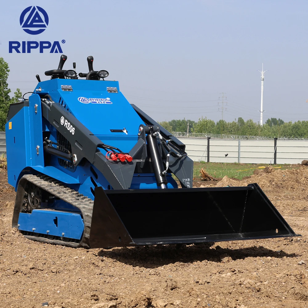 Rippa Cheap Mini Skid Steer Loader Sale 600Kg  New Mini Track Loader Skid Steer