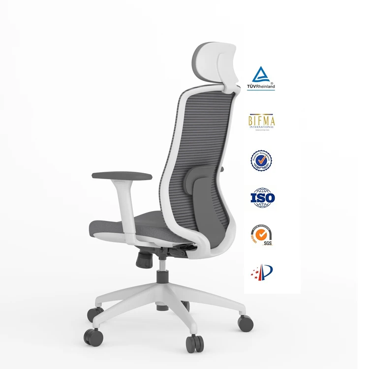 China Zhejiang Home Work Modern Design Commercial Manager Office Adjustable Lumbar Support Ergonomic Office Chairs With Headrest