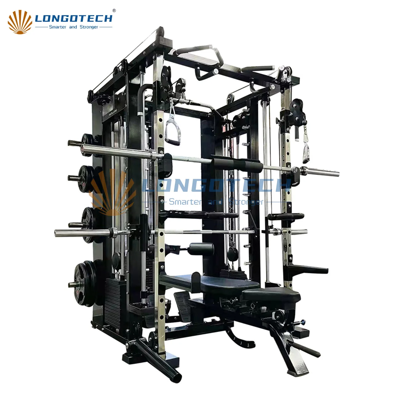 Wholesale New Design Commercial Gym Equipment Squat Rack Power Cage in  Multi Functional 3d Smith Machine for Sale