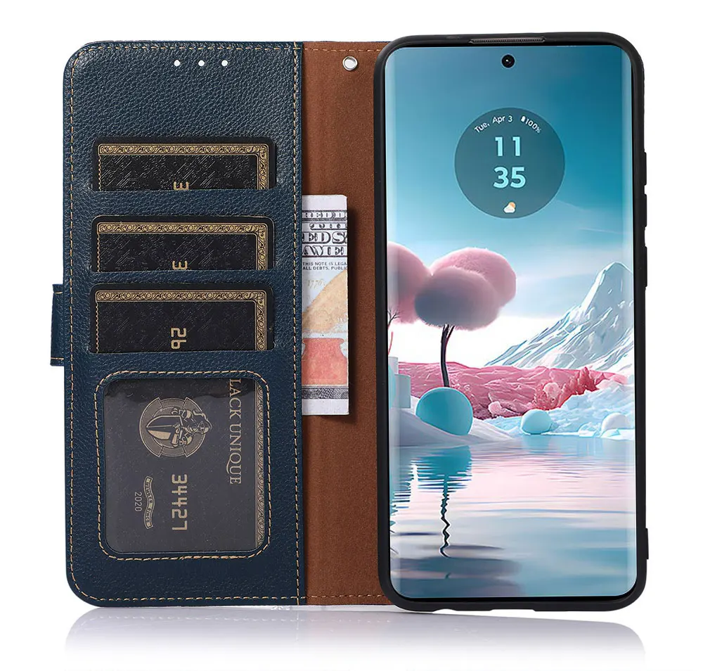 Leather Phone Case For Motorola Edge 40 Pro Neo Edge+ 2023 Tpu Lanyard Flip Cover Wallet Mobile Cases Covers Sjk109 Laudtec manufacture