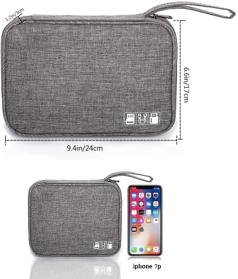Acheter Organisateur électronique De Voyage Universel, Organisateur De Câbles, Accessoires électroniques, Sac De Rangement, étuis Pour Gadgets, étuis Pour Kindle, Smartphone, Câble, Chargeur