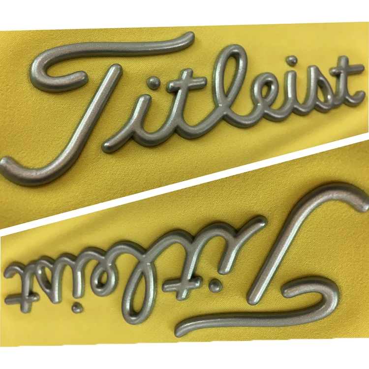 Customized Printed 3D Embossed Silicone Heat Transfer Label with 7 Days Sample Order Lead Time for Garments and Sports Wear