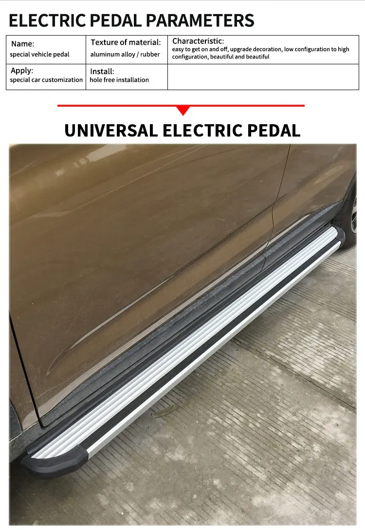 High Quality Strong Weight Capacity SUV Car Accessories Straight Side Step Aluminum Running Board for SUBARU FORESTER factory