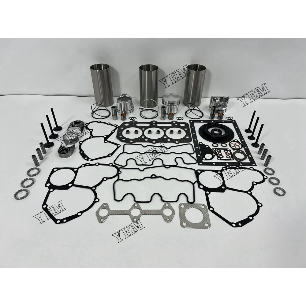 403D-11 Overhaul Rebuild Kit Cylinder Liner Kit With Gasket Set Bearing&Valve Train Fit for Perkins Engine