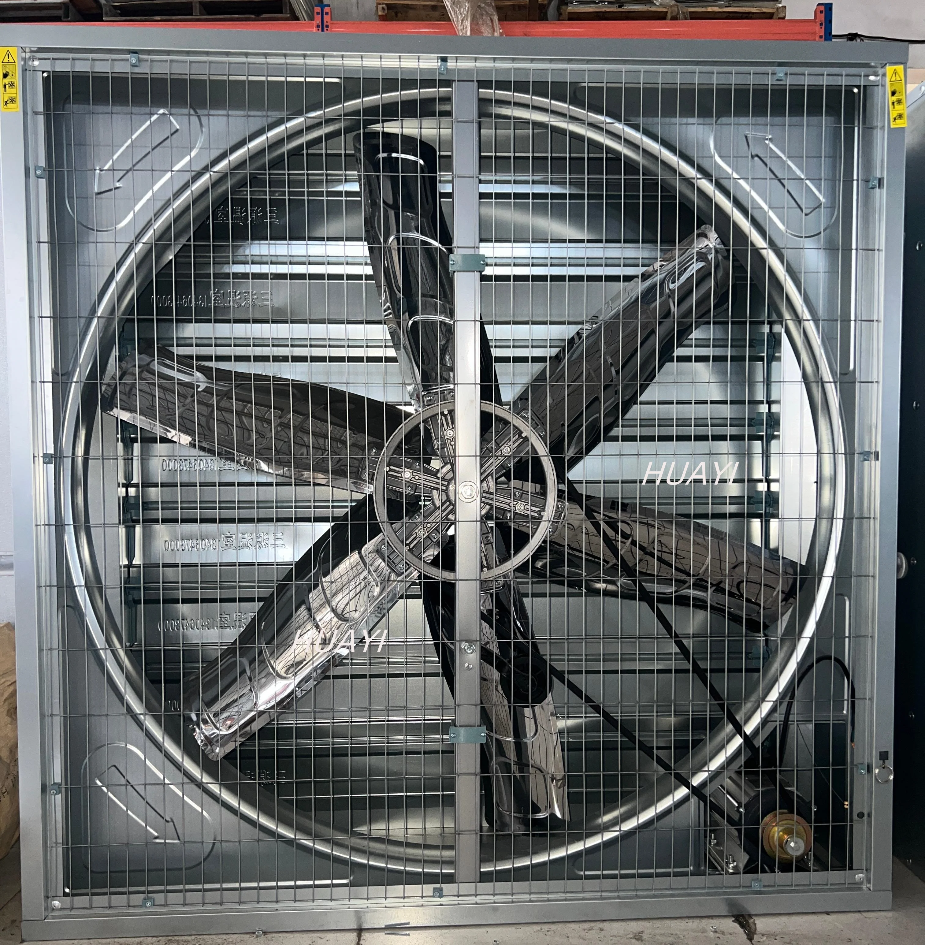 50" Industrial Wall Mounted Box Extractor Fan - 55000m³/h