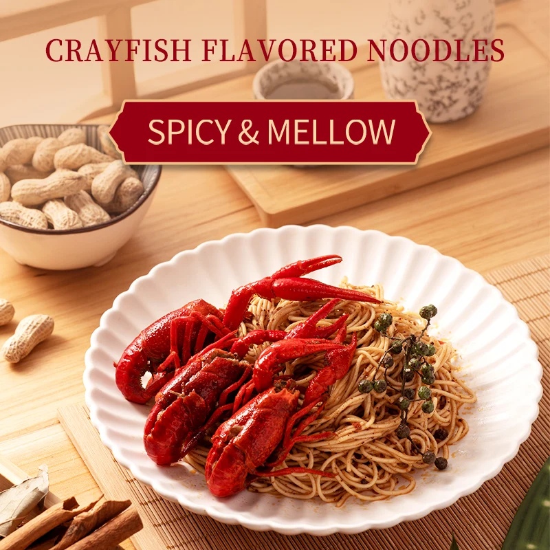 
Китайский острый Раков С уникальным вкусом, нежареная рамен-лапша 