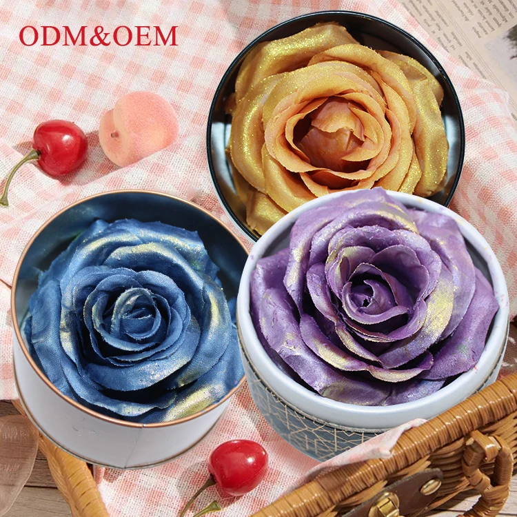 Оптовая продажа водостойкий Блестящий Хайлайтер для лица бронзер румяна частная марка цветочные цветки 3D Румяна розы