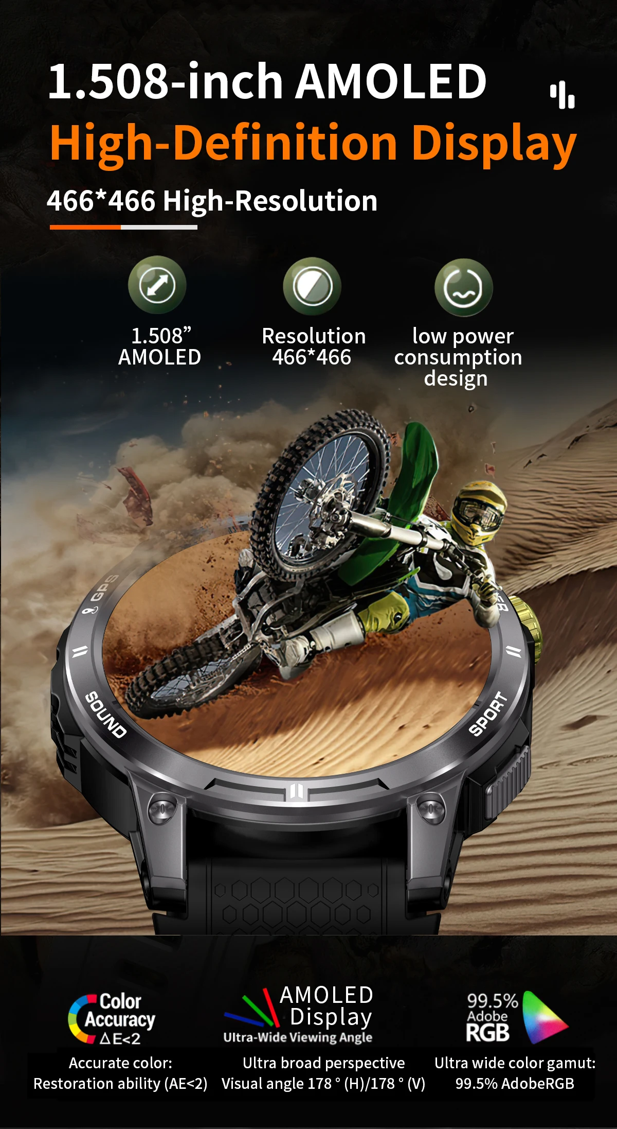 2026 NX18 PRO Smart Watch 1.5inch Amoled Screen Compass BT Call Outdoor Sports Fitness Tracker GPS Relojes Smartwatch for Man