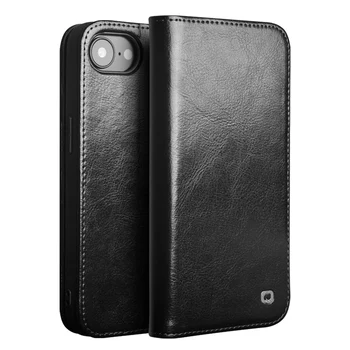 QIALINO 100% New China Brand Handmade Luxury Wallet Phone Leather Case for iPhone 16E