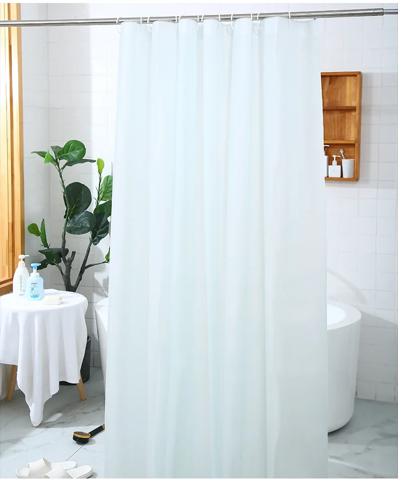 2023 Thickened Waterproof Clear Bathroom Shower Curtain Liner 72 X 72 Peva Heavy Duty Waterproof