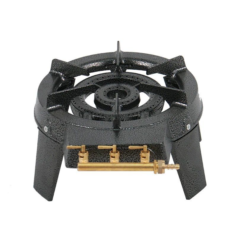 Two Ring Burner Cooker Cast Iron LPG Gas Grill Camping Stove Dual With Wholesale