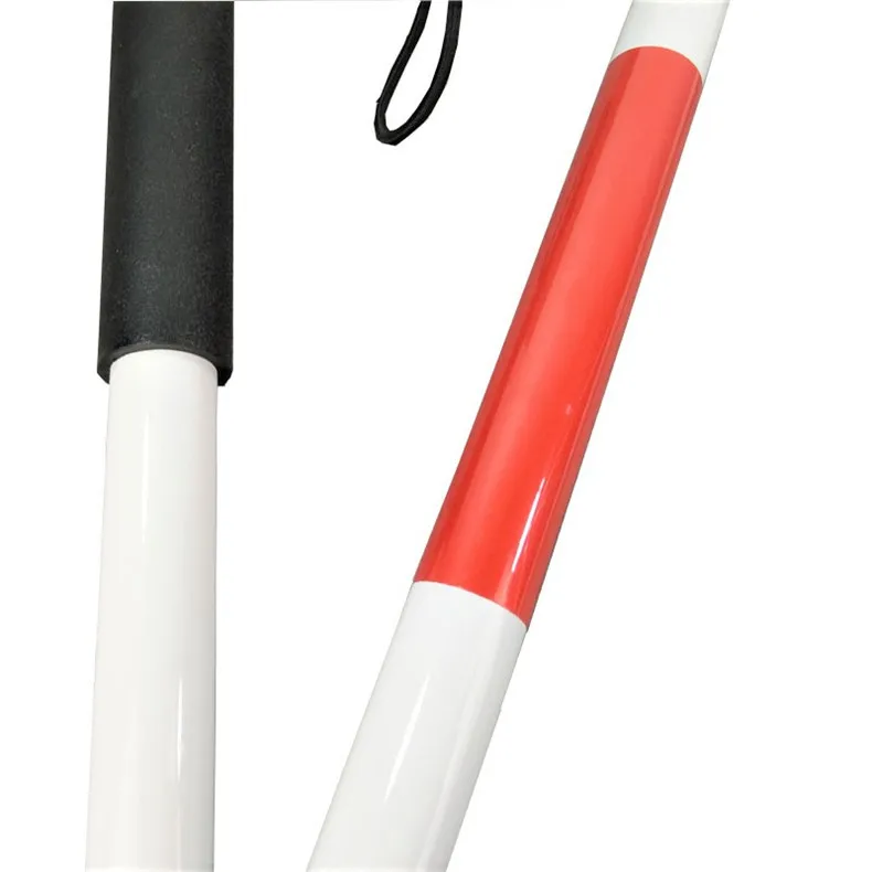 Medical High Quality Blind Cane 4 Folding Aluminum Alloy Lightweight Walking Stick