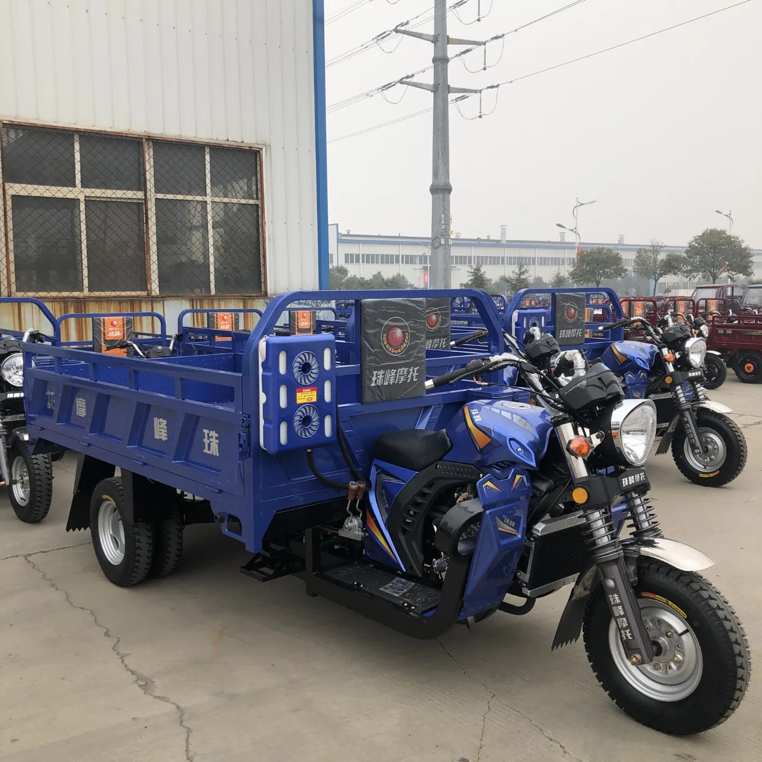 Wind Cooled Three Wheeler Tricycle Loader Hybrid 200cc 3 Wheel Motorcycle