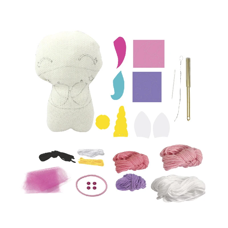 New Diy Amigurumi Unicorn Creative Crochet Stuffed Toys Fabric Punch