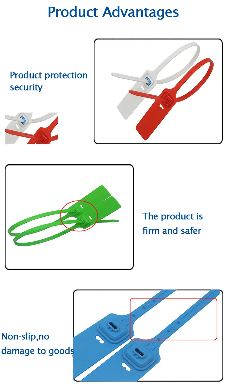 Plastic Security Tags Manufacturer Custom Logo Clothing Disposable Seal