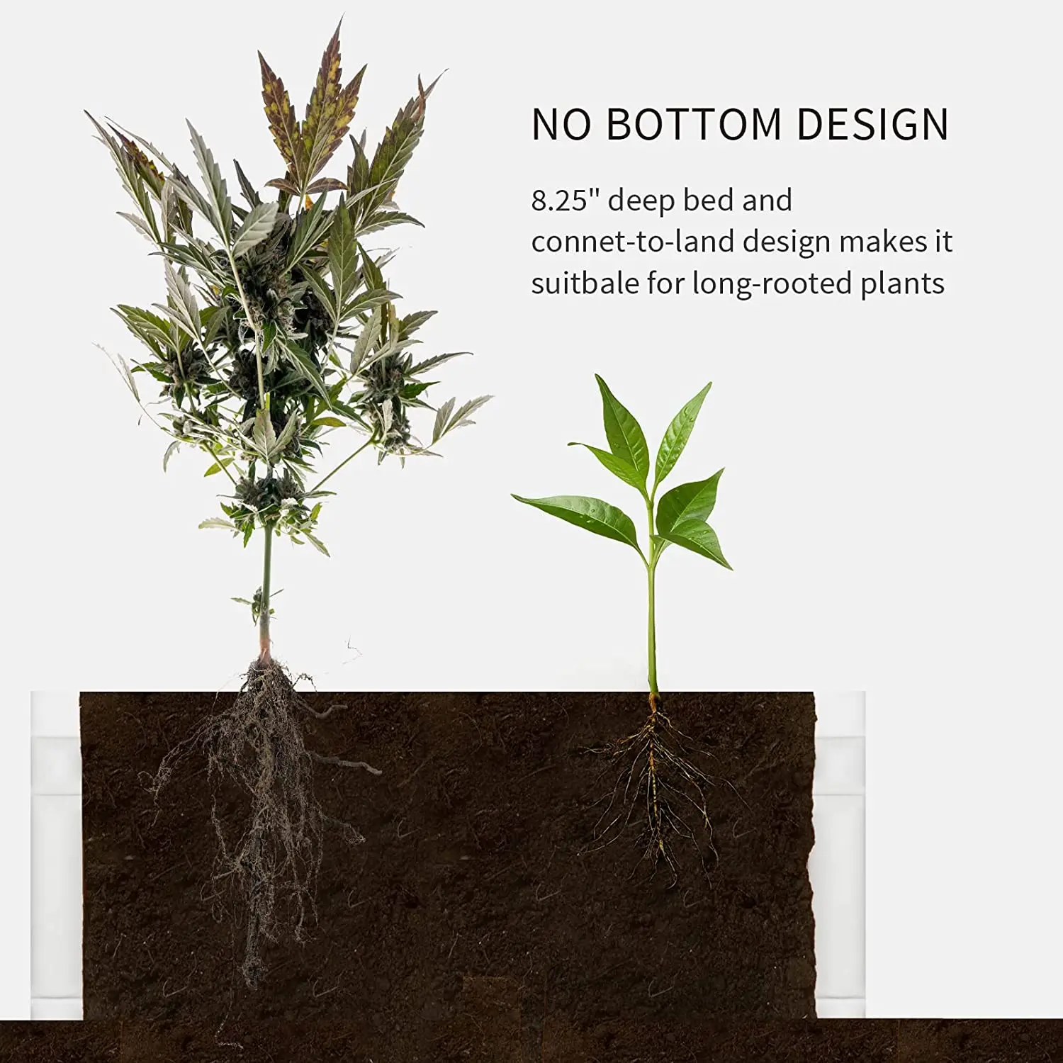 High Quality Multiple HDPE Plastic Raised Garden Planter Box for Flower and Plants