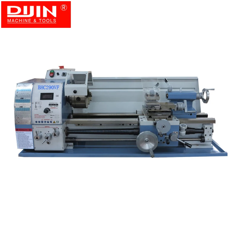 Precision Mini Metal Lathe BHC290VF Bench Lathe With Bore 38mm Metal Cutting Machine 1.1KW