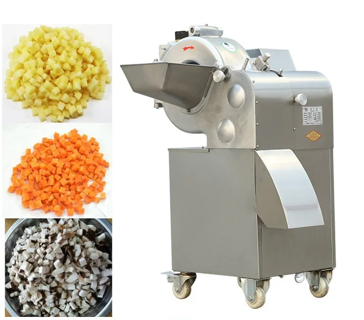 LONKIA Industrial Vegetable Fruit Onion Garlic Ginger Sweet Potato Carrot Cube Dice Dicer Making Cutter Cutting Machine supplier