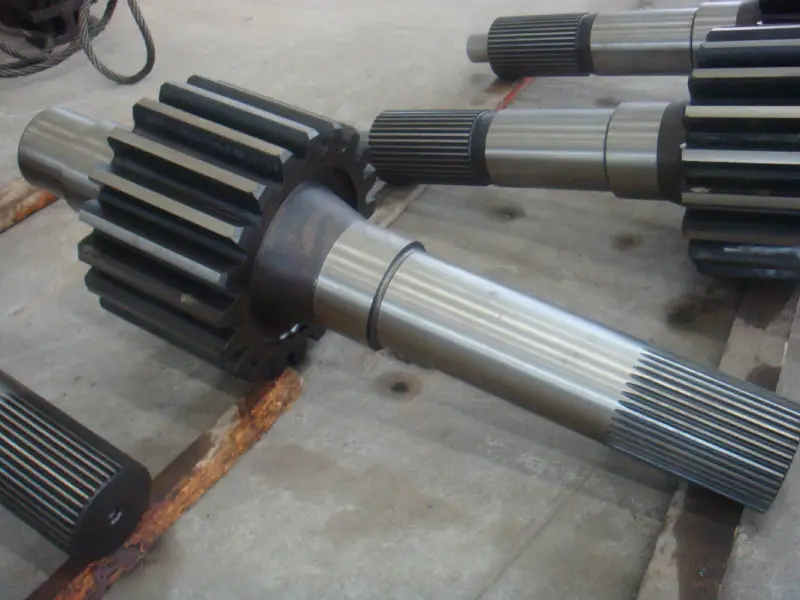Dragline Excavator Custom Main Drive Pinion Shaft Large Module Forged Transmission Parts Bull Gear Spur Large Gear Shaft