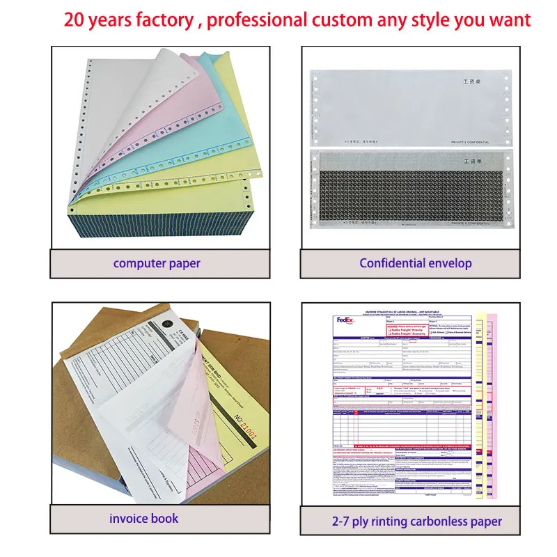 A Grade Custom Printing Carbonless Invoice Restaurant Guest Checks Receipt Towing Company Register Report Paper Order Form