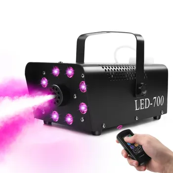 Topflashstar 700W LED RGB Remote Control Fog Machine New Model Smoke Machine Halloween Party Wedding Factory Price