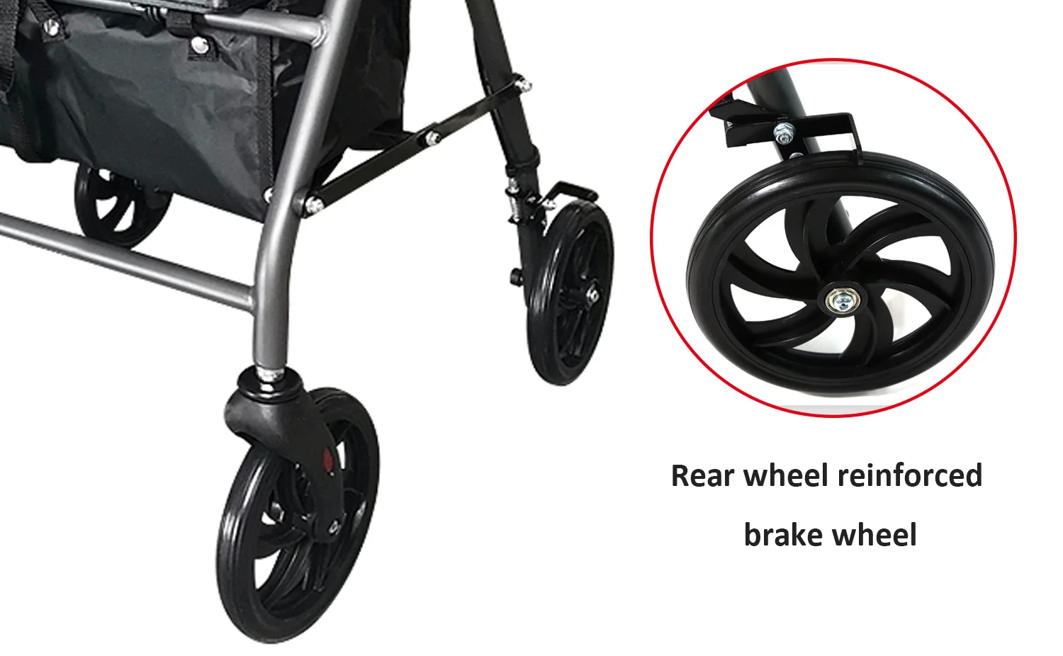 Proper Price Portable Walker Adjustable Height Frame Adjustable Walker for Seniors factory