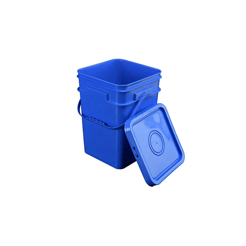Square Transparent Plastic Bucket With Lid 10l 20l Buy Transparent
