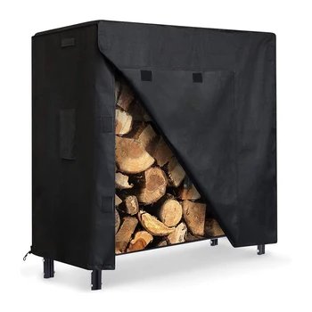 Bbmonkey 4 Feet Fire Resistant Firewood Cover Rack Outdoor Wood Cover