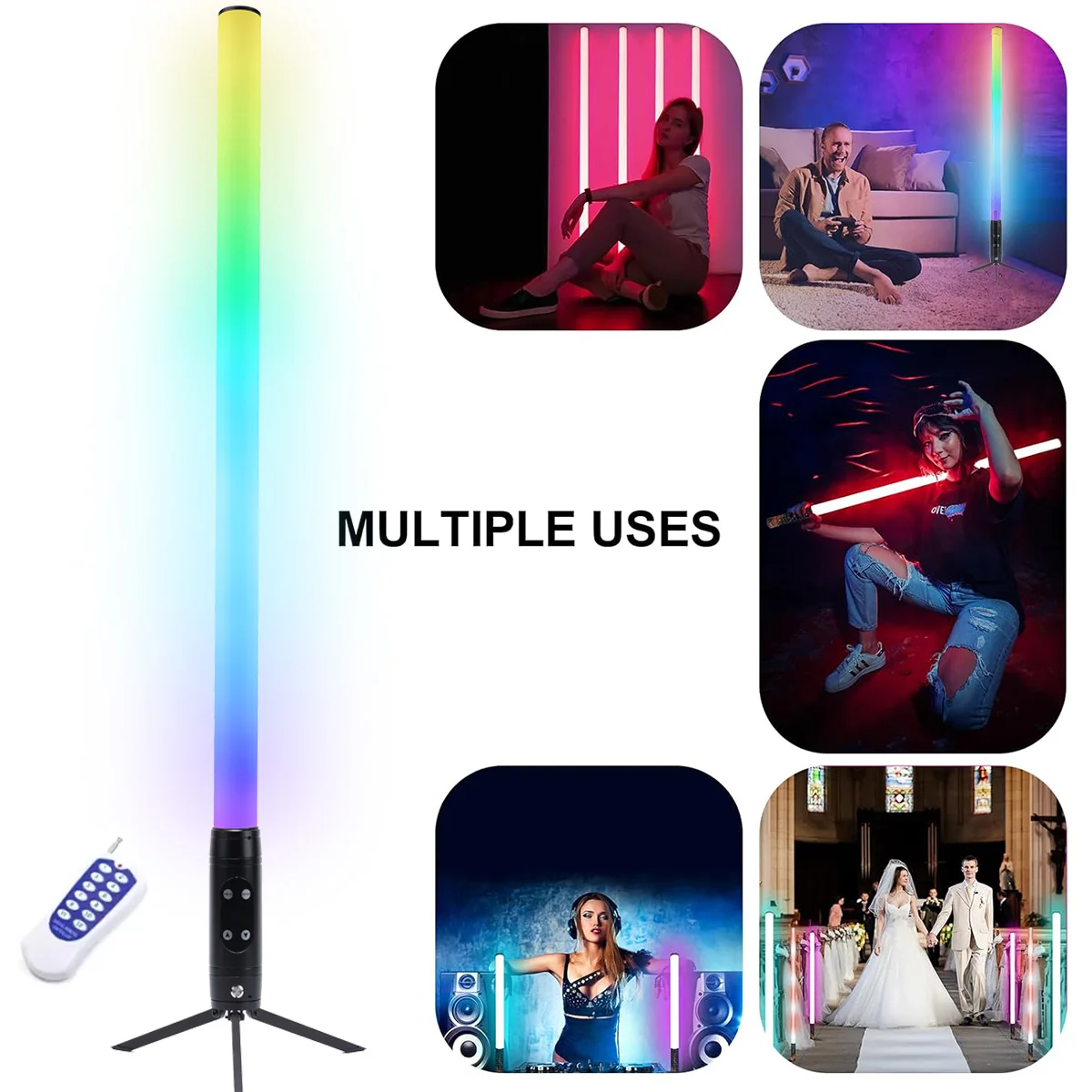 360 Tube Light DMX Wifi Remote - RGB LED Pixel Tubes for Disco