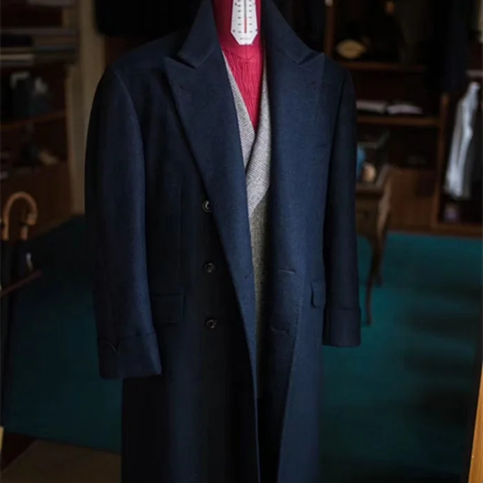 Custom Size Half Handmade Men Overcoat Made To Measure Tailoring Coat With Good Price&fast Delivery - Image 5