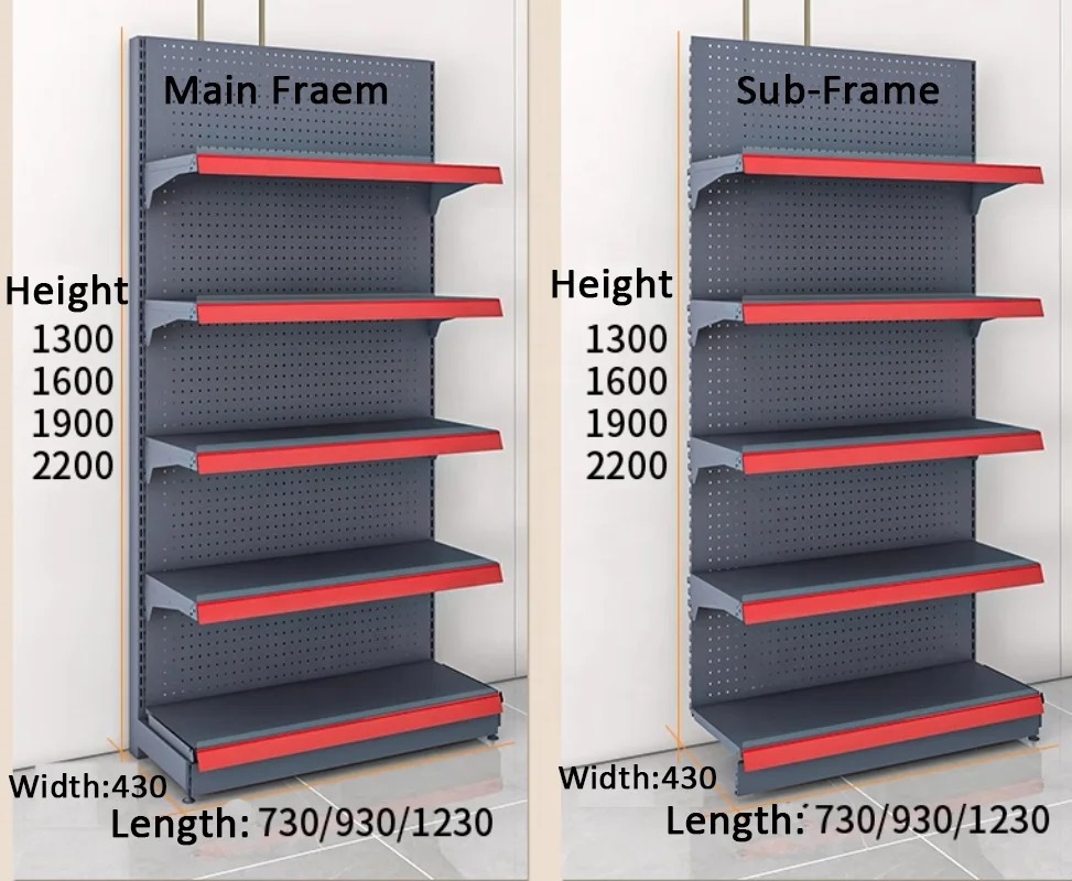Source Factory Heavy Duty Supermarket Shelves - Easy Install ...