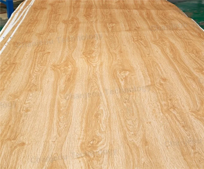 Machine Solution to Both of  Metal Sheet and Metal Tube Wood Grain Transfer
