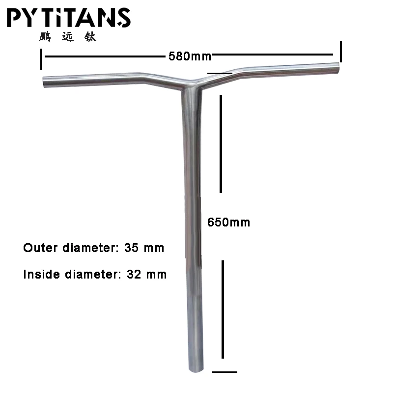 Прямая продажа на складе, руль из титанового сплава для скутера типа T типа Y